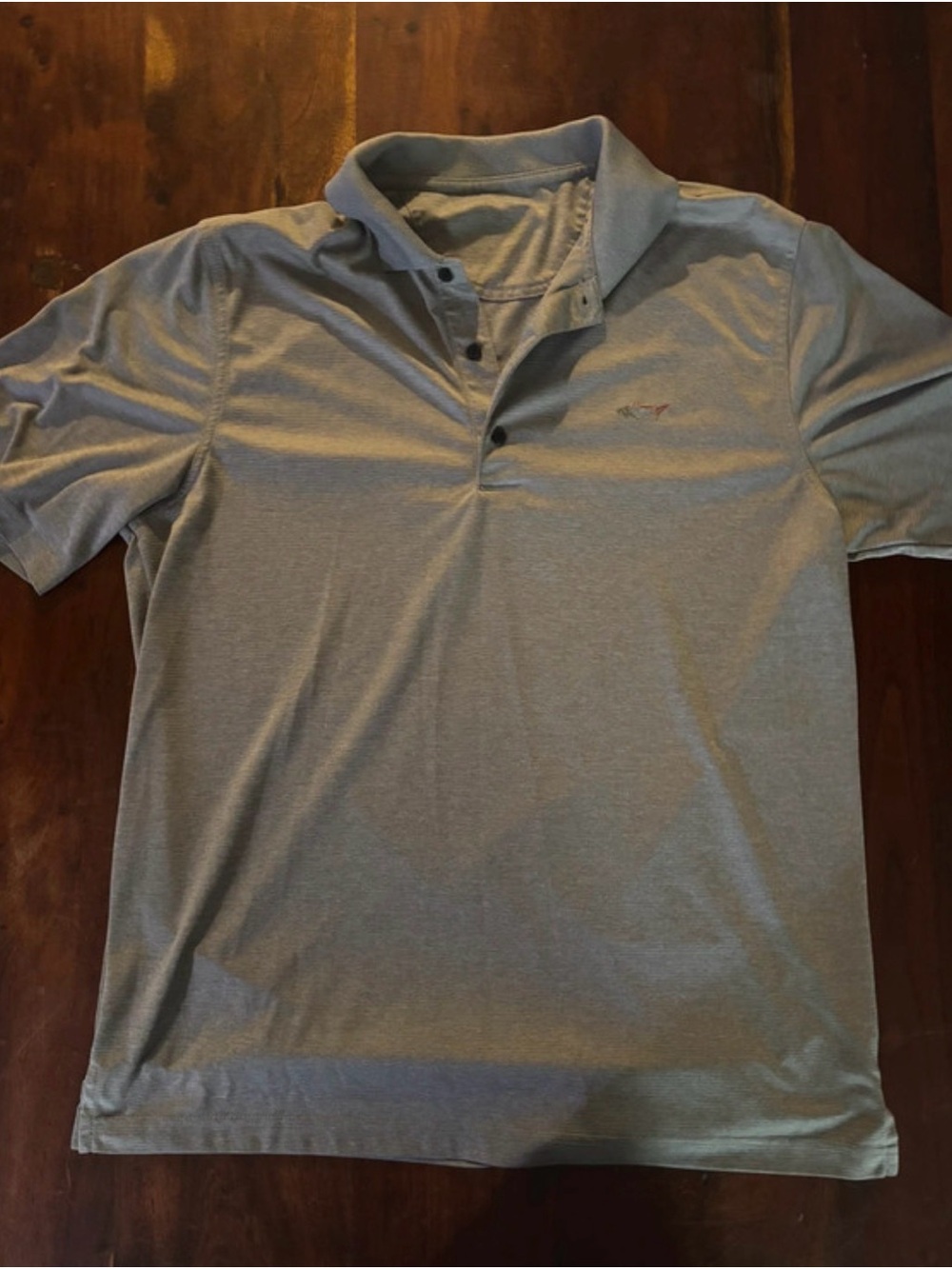 Greg Norman Collection Heather Gray Short-Sleeve Polo